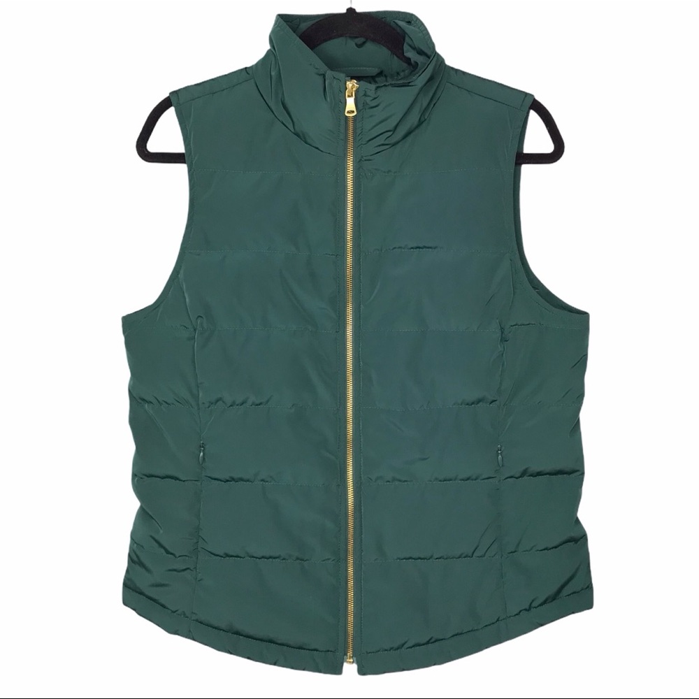 Talbots Green Puffer Vest Sz S - Picture 1 of 10
